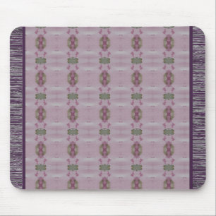 Purple Plum And Mauve Patterned Mouse Mat