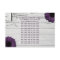 Purple Plum Gerber Daisy Wedding Information Card
