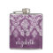 Purple Plum Grunge Damask Pattern with Name