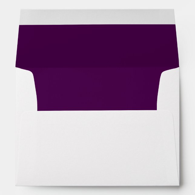 Purple Plum Wedding Colour Envelope (Back (Bottom))