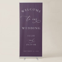 Purple Plum Welcome to our Wedding VI