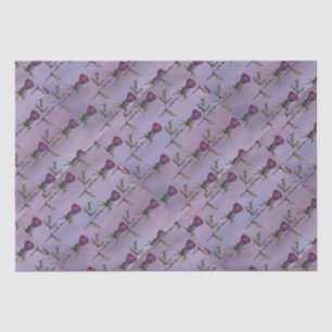purple plush and thistles tissue paper