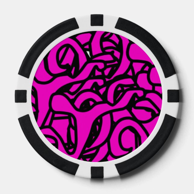 purple poker chip (Front)
