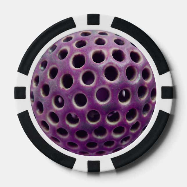 Purple poker chip (Front)