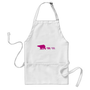 Purple Polar Bear Standard Apron
