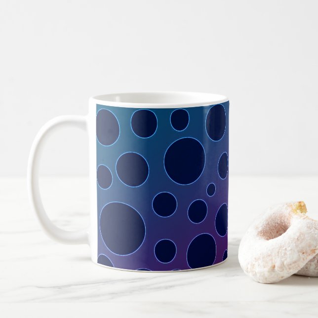 Purple Polka Coffee Mug (With Donut)