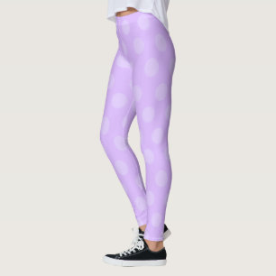 Purple Polka Dot  Leggings