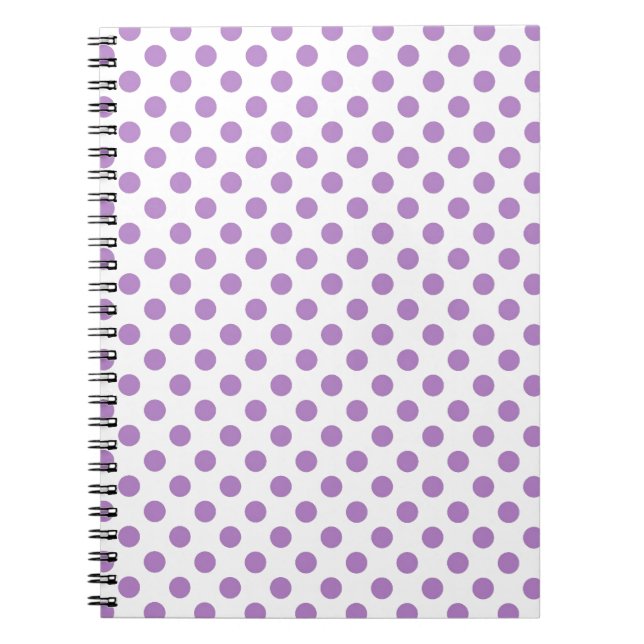 Purple Polka Dot Notebook (Front)
