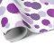 Purple polka dot pattern party wrap