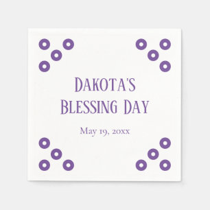 Purple Polka-dot Special Event Napkin