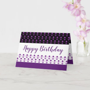 Purple Polka Dots Card