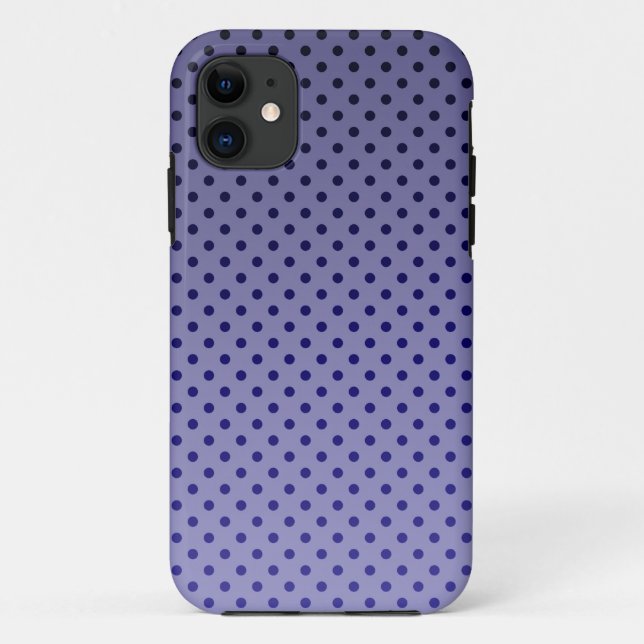 Purple Polka Dots Case-Mate iPhone Case (Back)