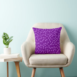 Purple Polka Dots Cushion