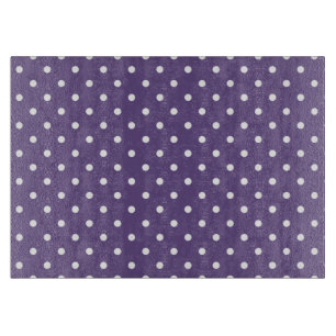 Purple Polka Dots Cutting Board