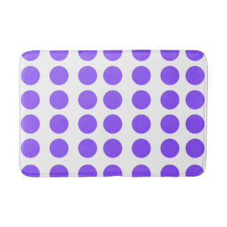 Purple Polka Dots Design Bath Mat