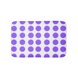 Purple Polka Dots Design Bath Mat