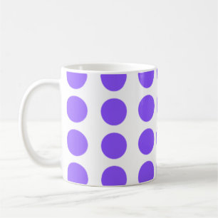 Purple Polka Dots Design Coffee Mug