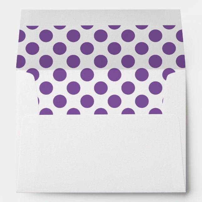 Purple Polka Dots Envelope (Back (Bottom))