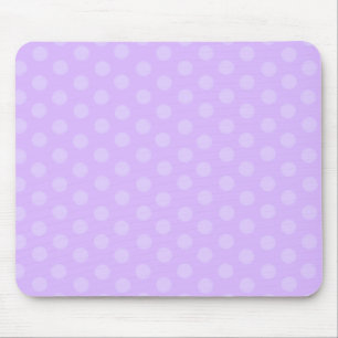 Purple Polka Dots Mouse Pad