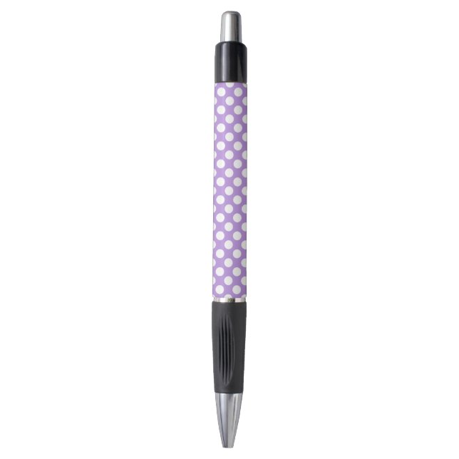 Purple Polka Dots, Polka Dot Pattern, Dots, Dotted (Front Vertical)