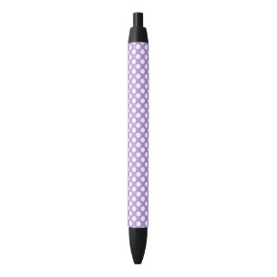 Purple Polka Dots, Polka Dot Pattern, Dots, Dotted Black Ink Pen