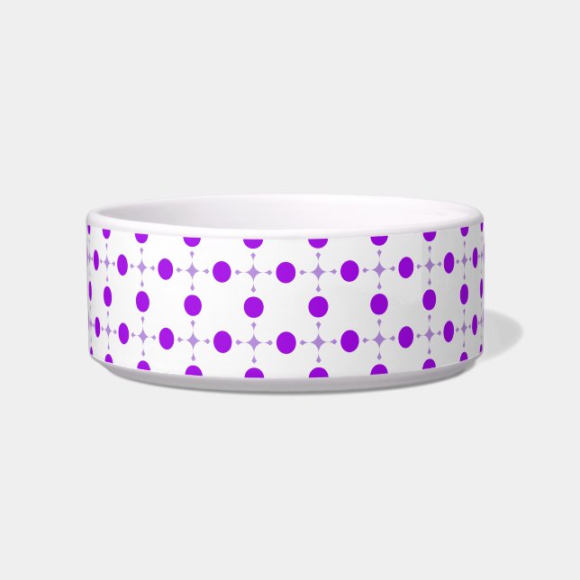 Purple Polka Dots, Polka Dot Pattern, Dots, Dotted Bowl (Front)