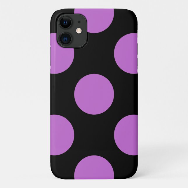 Purple Polka Dots, Polka Dot Pattern, Dots, Dotted Case-Mate iPhone Case (Back)