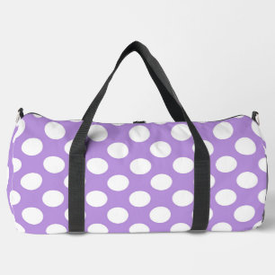 Purple Polka Dots, Polka Dot Pattern, Dots, Dotted Duffle Bag