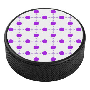 Purple Polka Dots, Polka Dot Pattern, Dots, Dotted Hockey Puck