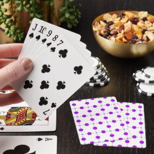 Purple Polka Dots, Polka Dot Pattern, Dots, Dotted Playing Cards