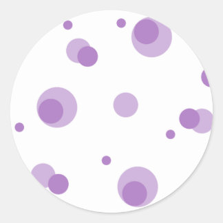 Purple Polka Dots Stickers