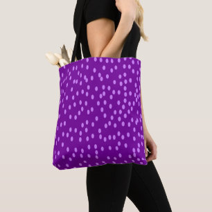 Purple Polka Dots Tote Bag