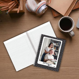 Purple Polka Grandma Photo Notebook