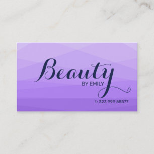 Purple Polygonal Background Business Card
