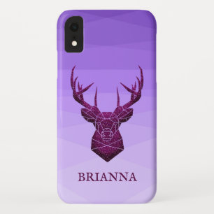 Purple Polygonal Deer  Case-Mate iPhone Case