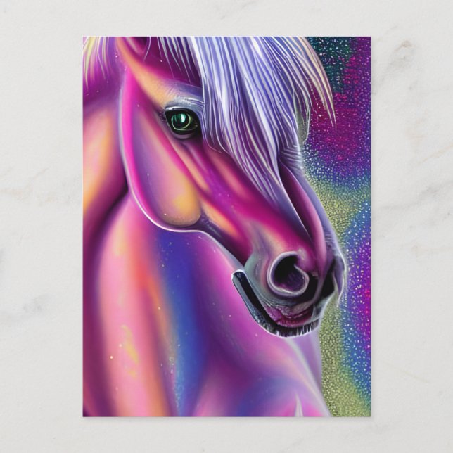 Purple Pony Postcard (Front)