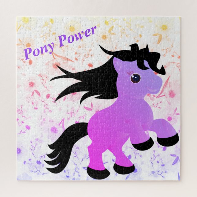 Purple Pony Power Puzzle (Vertical)