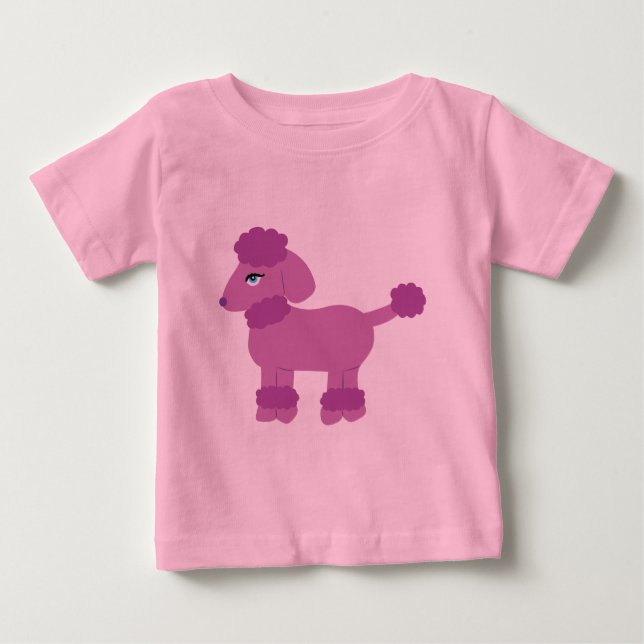Purple Poodle Infant T-Shirt (Front)