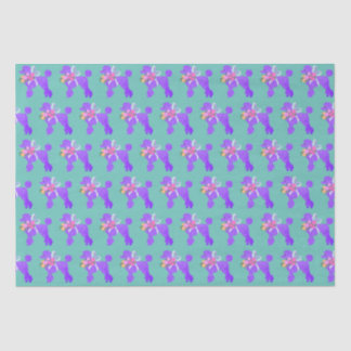 Purple Poodle Matching  Tissue Paper