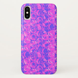 Purple pop art bubble wrap iPhone x case