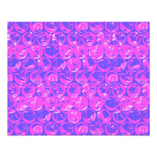 Purple pop art bubble wrap photo print