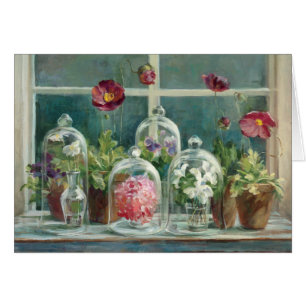 Purple Poppies on a Windowsill