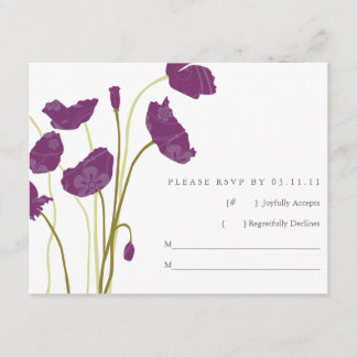 Purple Poppies RSVP