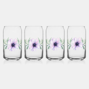 "Purple Poppy" Drink Glasses