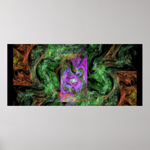 Purple Portal in the Forest Welcomes You Poster