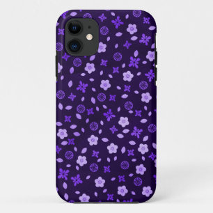 Purple Posies iPhone 11 Case