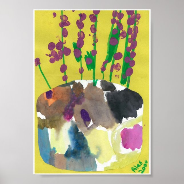 Purple Posies Poster (Front)