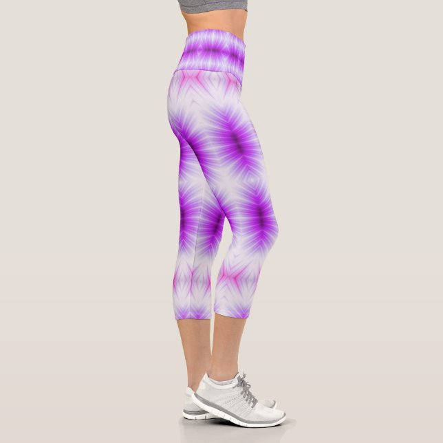 purple pow wow  capri leggings (Right)