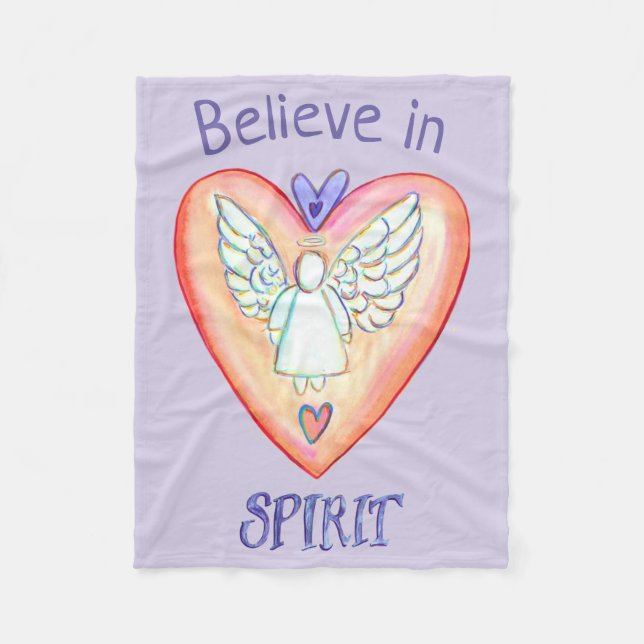 Purple Prayer Angel Blanket (Front)