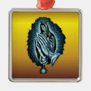 Purple Prayer Blessed Virgin Mary Ornament